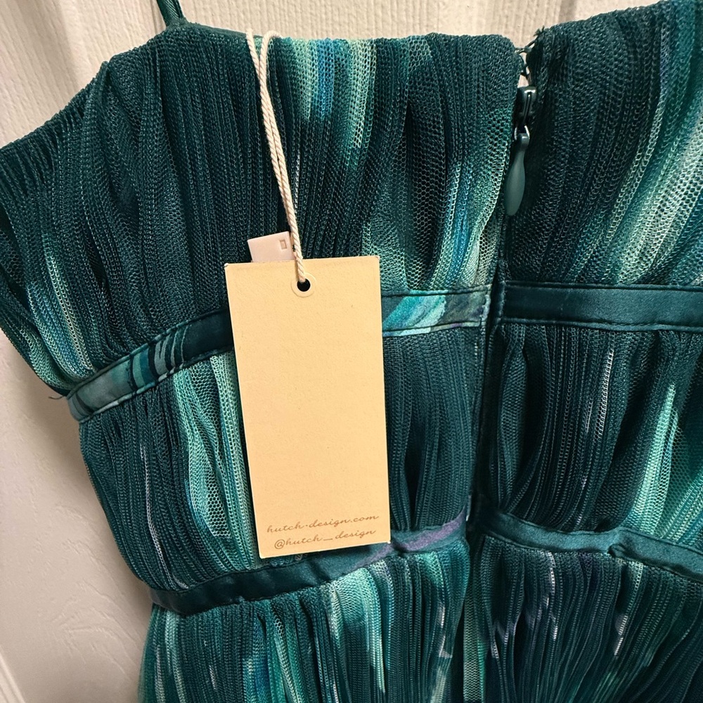 Hutch - Lanza Gown in Teal Breezy Bloom - NWT - Size 2 - Picture 13 of 13
